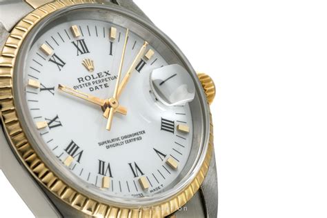 Rolex Date 34 Edelstahl / Gold Automatik Herrenuhr Ref. 15223.